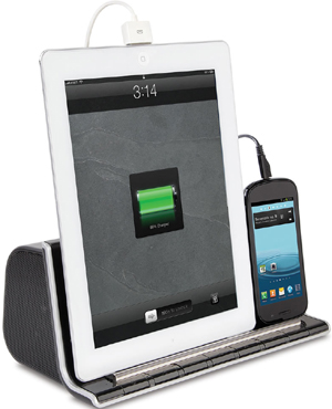 Hammacher Schlemmer - The Smartphone and Tablet Charging Speaker Dock.