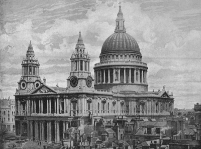 St. Paul's Cathedral (London, England) by Christopher Wren (1708).