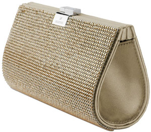 Swarovski New Power Mesh Gold Evening Bag: US$600.