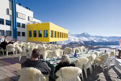 Restaurant Terrazza at Mathis Food Affairs, Corviglia.