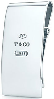 Tiffany & Co. 1837 Money Clip: US$225.