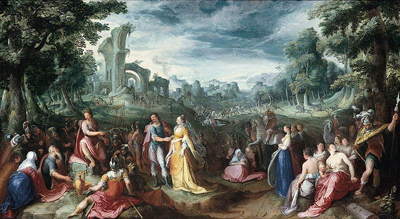 The Continence of Scipio (1600) by Karel van Mander.