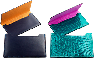 'Twin-Set' cardholder pieces designed by Maison Francis Kurkdjian for Atelier Renard.