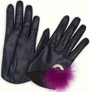 Fendi Bag Bug women's gloves.