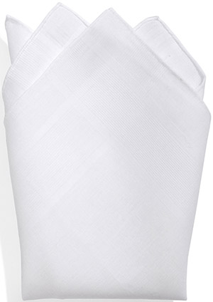 Loro Piana Pure white linen handkerchief: €100.