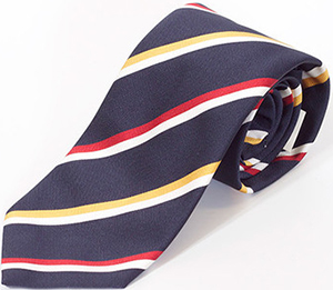 Richard Anderson Navy with Red/Yellow Stripe Silk Tie: £119.
