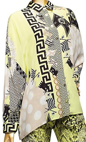 Versace Acid Medusa Print Silk women's shirt: US$1,295.