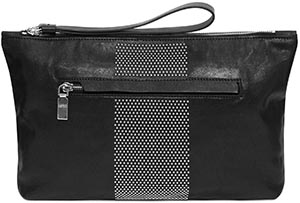 Alexander McQueen Men's Studded Long Big Zip Pouch: US$745.