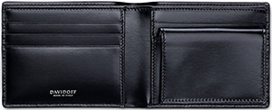 Davidoff Credit Card Holder with Coin Pocket.