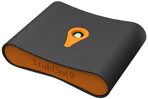 Trakdot GPS luggage tracker.