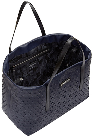 Jimmy Choo Men's Pimlico Ink Star Embossed Grainy Leather Tote Bag: €1,350.