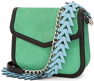 Loewe V Shoulder Bag Green/black: US$2,450.