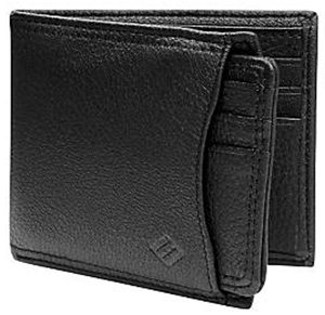 Joseph Abboud Black Leather Multipocket men's wallet: US$75.