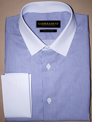 Gather & Hunt The Blue Thin Stripes Shirt: US$99.