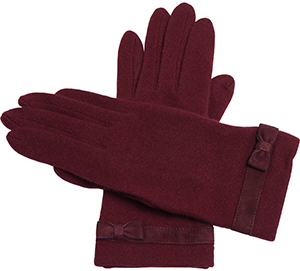 Agnès B. women's blend wool gloves: US$125.