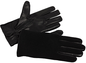 Agnès B. men's gloves Marvin leather and wool: US$225.