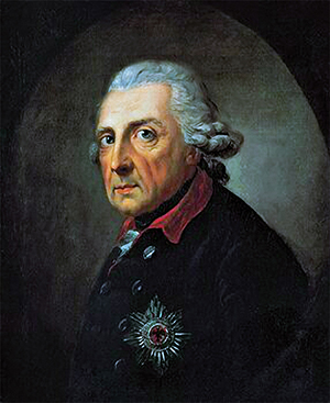 Frederick the Great, King of Prussia (1781). This portrait is regarded as Anton Graff's masterpiece.