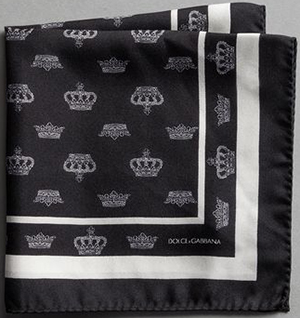 Dolce & Gabbana pocket square: US$195.