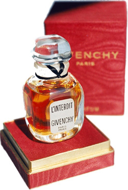 L'Interdit - perfume created in 1957 by Hubert de Givenchy for his friend, Audrey Hepburn.