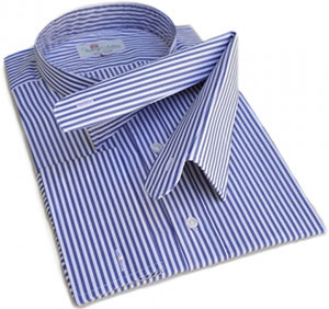 Wessex Striped tunic shirts plus 2 separate collars as used for business and legal wear.