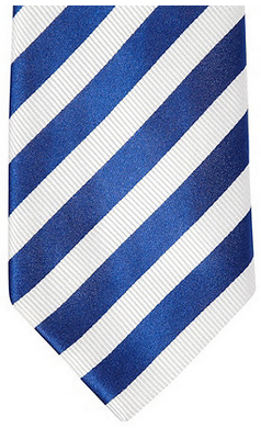 J By Jasper Conran Designer dark blue striped silk tie: £20.