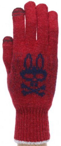 Psycho Bunny Mackies Basic Glove - Pinot Black: US$50.