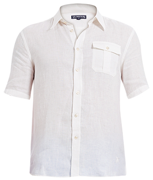 Vilebrequin Classic Linen Men's Shirt Resortwear Solid: US$250.