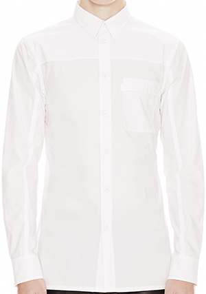 Helmut Lang Luxe Shirting Pocket Men's Shirt: US$255.