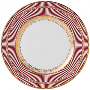 Wedgwood & Bentley Anthemion Ruby Dinner Plate: US$280.
