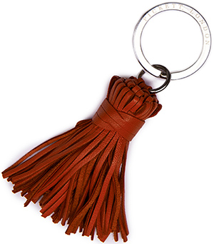 Pickett Men's Leather Thin Tassel Key Ring: £29.