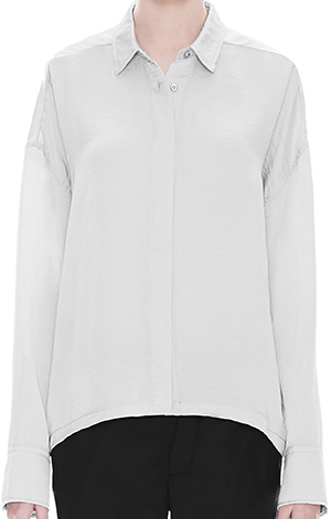 Helmut Lang Chroma Drape Slit Women's Shirt: US$310.