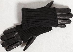 John Varvatos Nappa Knit Cased Men's Gloves: US$350.