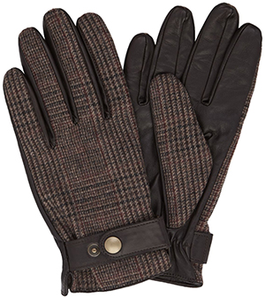 T.M.Lewin Men's Brown Tweed Gloves: £49.50.