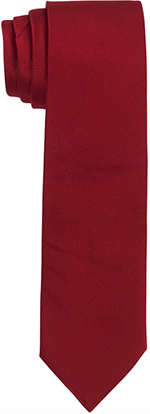 Roderick Charles Plain Red Silk Tie: £49.