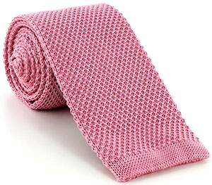Mark Powell Pink Silk Knit Tie: £65.