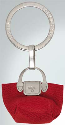 Longchamp Le Foulonné Key Ring: US$70.