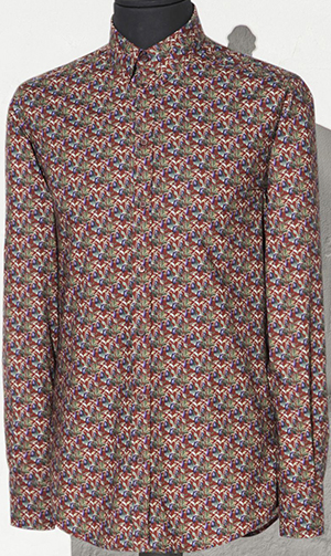 Dolce&Gabbana Eggplant Print Gold Fit Men's Shirt: US$745.