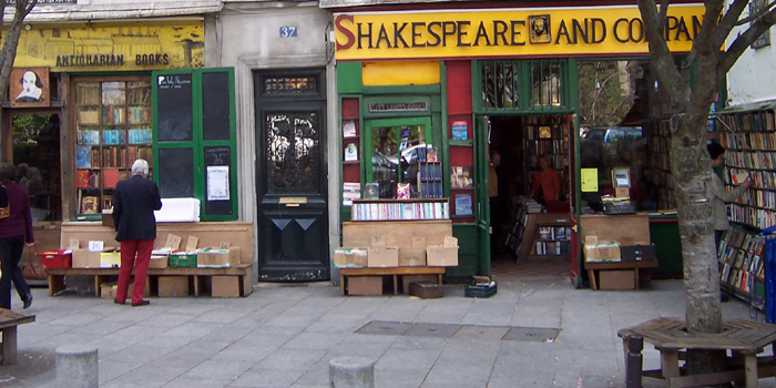 Shakespeare & Company Bookshop, 37 Rue de la Bûcherie, 75005 Paris, France.