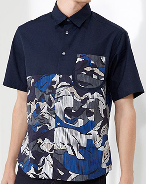 Kenzo Abstract Stripes men's shirt: €180.