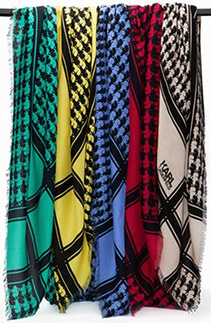 Karl Lagerfeld women's scarves.