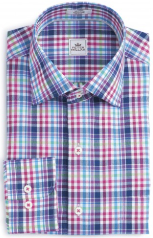 Peter Millar Queens Oxford Plaid Sport Shirt: US$148.