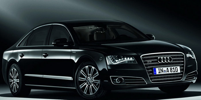 Audi A8 L Security W12 armored car.