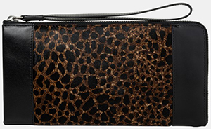 The Kooples Wallet in Ponyskin Style Leather with a Leopard Print: £195.