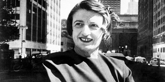 Ayn Rand (1905-1982). Russian-American novelist, philosopher, playwright, and screenwriter. She is known for her two best-selling novels, The Fountainhead and Atlas Shrugged, and for developing a philosophical system she called Objectivism. She has been a significant influence among libertarians and American conservatives.