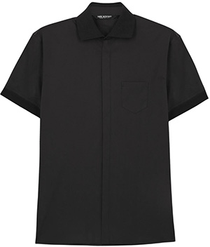 Neil Barrett Black stretch cotton blend shirt: €270.