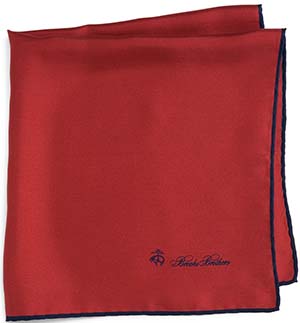 Brooks Brothers Men's Silk Pocket Square: US$45.