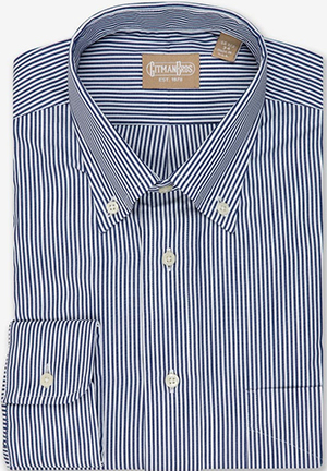 Gitman Bros. Button Down Bengal Stripe Navy: US$165.