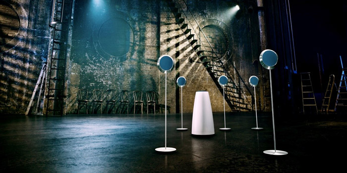 Beolab 14 surround loudspeaker set by Bang & Olufsen.