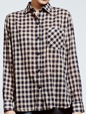 Billy Reid Williamsburg Black Camel women's shirt: US$225.