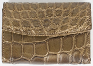 Billy Reid Alligator Olive French Purse: US$595.